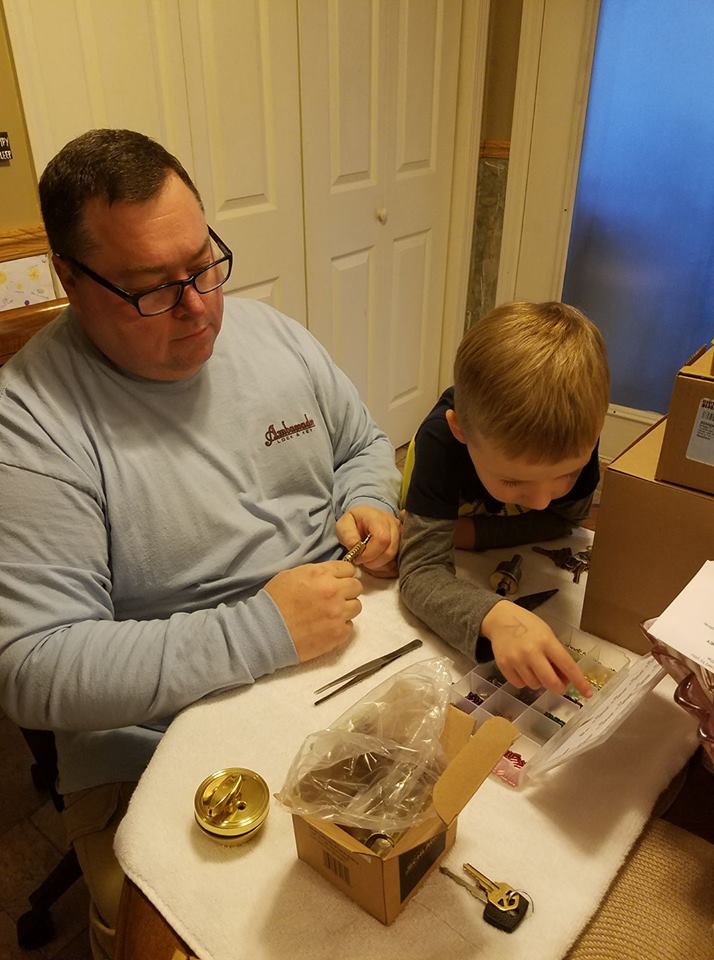 Trustworthy NC Locksmith Ambassador Lock and Key Where it all Began!  William Ophhardt, Jr. & Gabe!